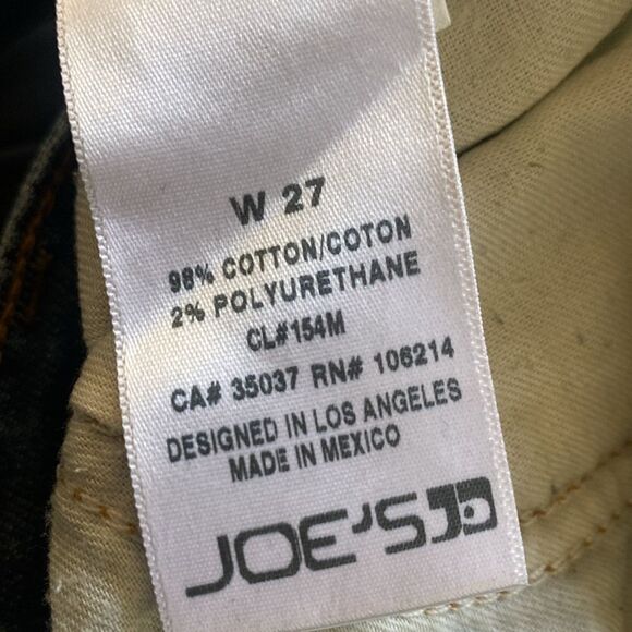 JOE’S Distressed Japanese distressed blue Jeans. Skinny Finn ankle button fly - Picture 9 of 12